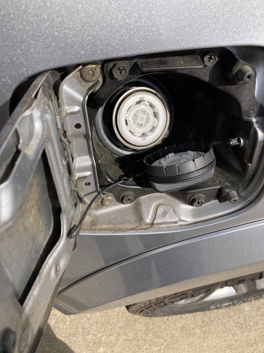 Sometimes, the problem is right in front of you.

Gas cap was broken and wouldn’t tighten correctly.

New gas cap fixed these codes!
#mechanic #checkenginelight