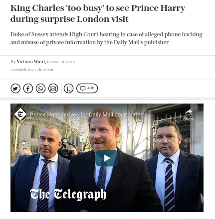 nomoremonarchs's tweet photo. Charles Windsor was meant to be in France today. That trip was cancelled a few days ago - but he's "too busy" to see his own son? He's a bad role model. He can't promote 'unity' when his poor choices have split up his own family.
#royalvalues #NotMyKing #Spare #AbolishTheMonarchy https://t.co/Z81QRtR247