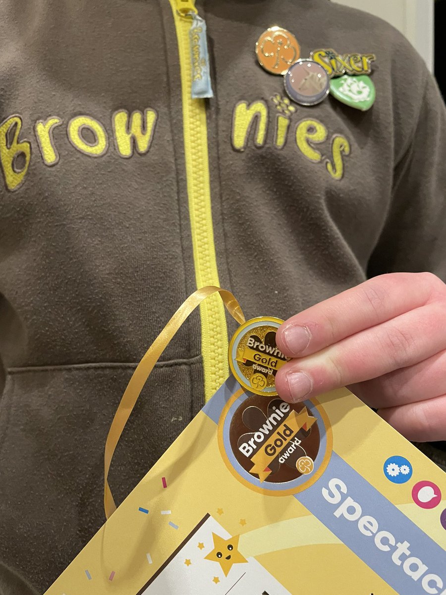 One very proud Mummy this evening. Just home my daughters Brownie Gold presentation. I can’t believe she will be a Guide after Easter. #girlguiding #volunteeringisfun #inspiregirls #girlscandoanything