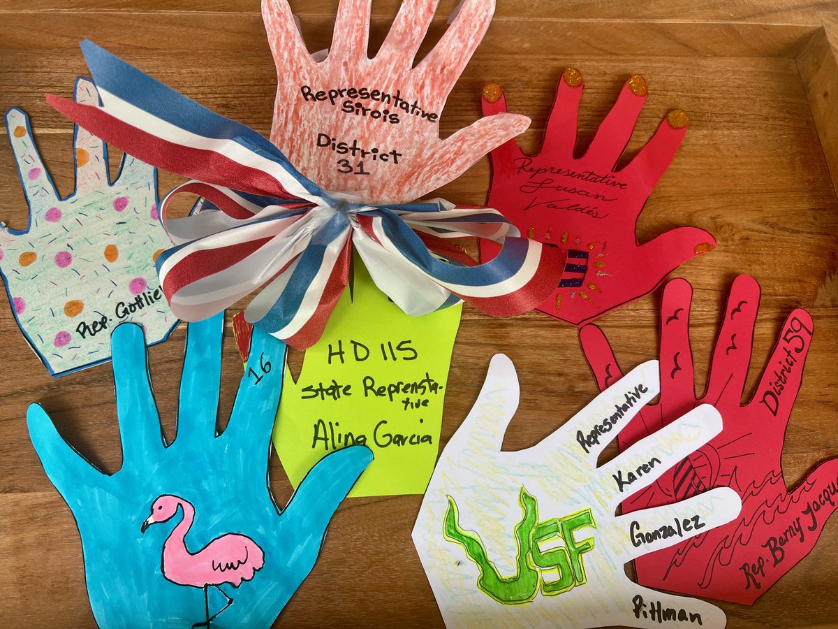 Children's Week (@childrensweek) on Twitter photo Thank you to the Florida legislators who shared their support for children and youth across our state! Here are a few examples of their creative artwork #InOurHands #ChildrensWeek
<a href="/VernBuchanan/">Rep. Vern Buchanan</a> @AlinaGarcia <a href="/votegonzalezp/">Karen Gonzalez Pittman</a> <a href="/BernyJacques/">Berny Jacques</a> @SusanLValdes <a href="/TylerSiroisHD51/">Tyler Sirois</a> Thank you to the Florida legislators who shared their support for children and youth across our state! Here are a few examples of their creative artwork #InOurHands #ChildrensWeek
<a href="/VernBuchanan/">Rep. Vern Buchanan</a> @AlinaGarcia <a href="/votegonzalezp/">Karen Gonzalez Pittman</a> <a href="/BernyJacques/">Berny Jacques</a> @SusanLValdes <a href="/TylerSiroisHD51/">Tyler Sirois</a>