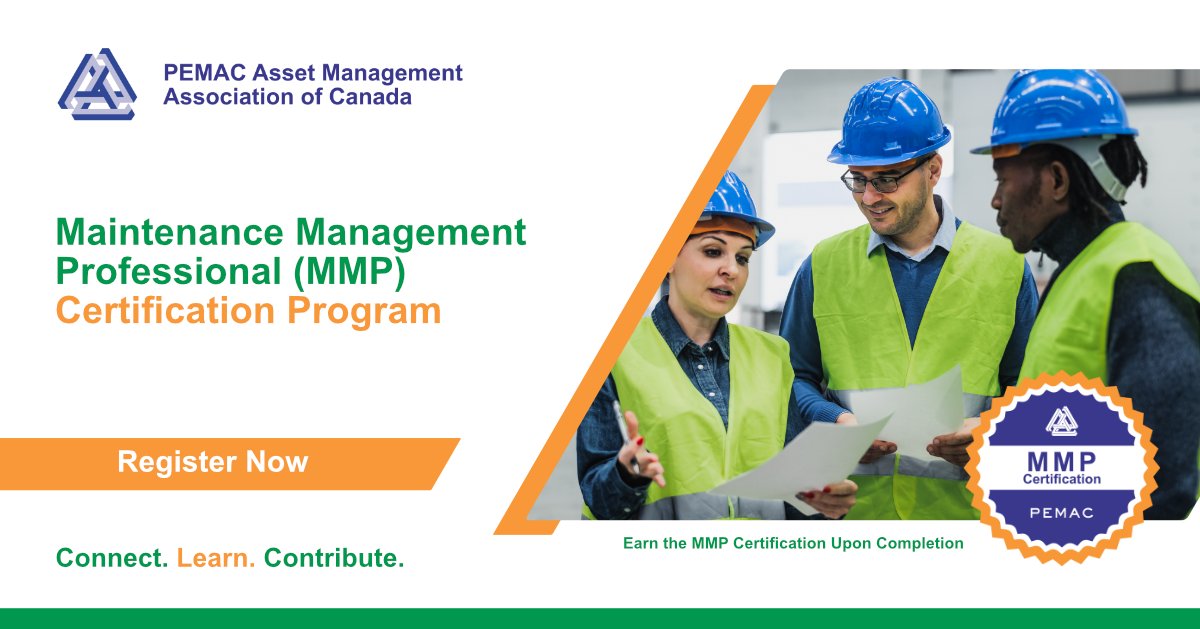 PEMAC_org's tweet photo. Get started or continue your learning journey with the Maintenance Management Professional (MMP) program, with live online courses that begin as early as this week!

Learn more: 
https://t.co/MbFuj8RAYt

#PEMAC #MaintenanceManagement #MMP #Certification https://t.co/TEM9mJ57fF