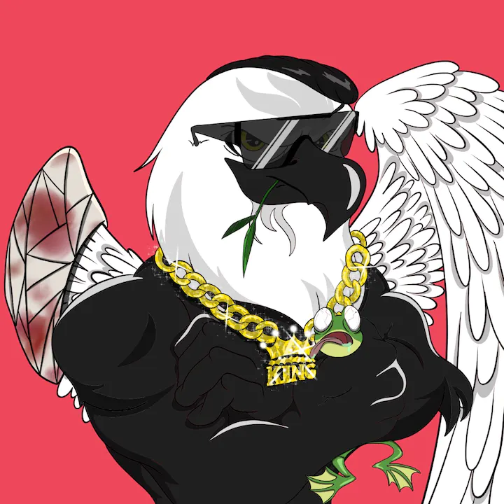 MyPalehor2ses's tweet photo. just burned 6 of my alpha (male) @BFFC_NFT  to get these dope eagles. It's a pretty cool project on #VeChain that will bring educational literature to schools about climate change. check out their discord, things about to get wild https://t.co/F8OQoXCC5h https://t.co/zGOZzrTKPK