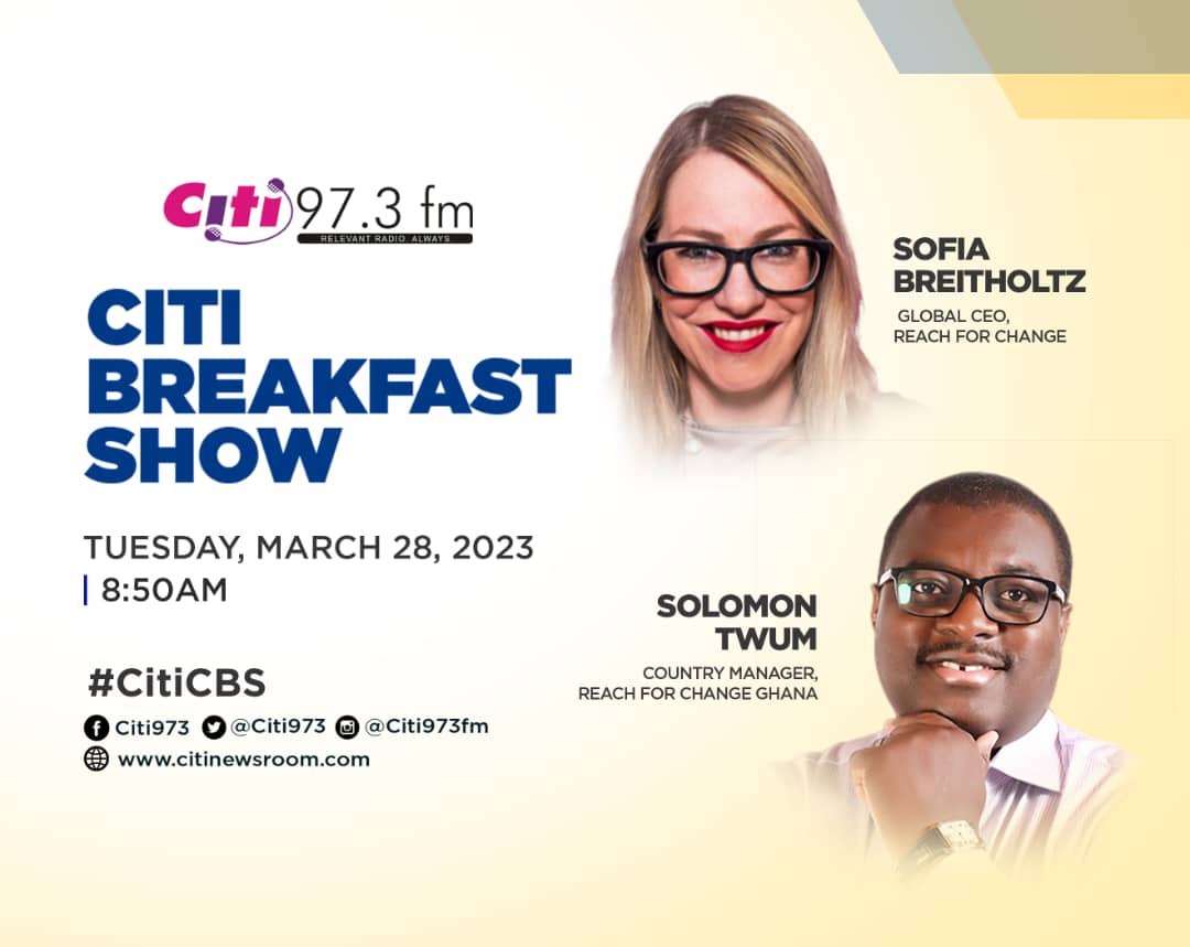 Our CEO <a href="/SofiaBreit/">Sofia Breitholtz</a>  and CM <a href="/mrtwum/">Solomon Twum</a> will be with the #CitiCBS team tomorrow to speak about our work over the last decade in Ghana, and our ambitions for the next decade and beyond.

We've exciting events planned for the day and week, and they will be talking about these. Join us!