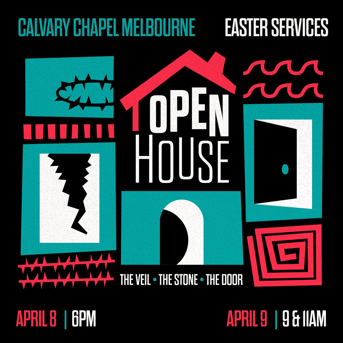 CalvaryCCM's tweet photo. It's an OPEN HOUSE this Easter at Calvary, which means you're invited, and you're invited, and you're invited! To make sure we don't miss anyone, be sure to invite a friend or neighbor to join you for one of our services. Get all the details at https://t.co/cYaFLOmVzu https://t.co/k6RuWtcNWQ
