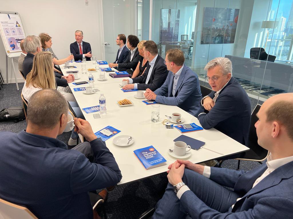 Deputy Ambassador <a href="/MaartenBoef/">Maarten Boef</a> welcomed this morning #Dutch innovative tech delegation in Florida. The delegation will meet with the cruise industry this week. Maritime industry is an important area in NL-US collaboration <a href="/SeatradeCruise/">Seatrade Cruise</a> #TradeMission <a href="/NLintheUSA/">Netherlands Embassy in the US 🇳🇱🇺🇸</a> <a href="/MaritimeTechNL/">NMT</a>