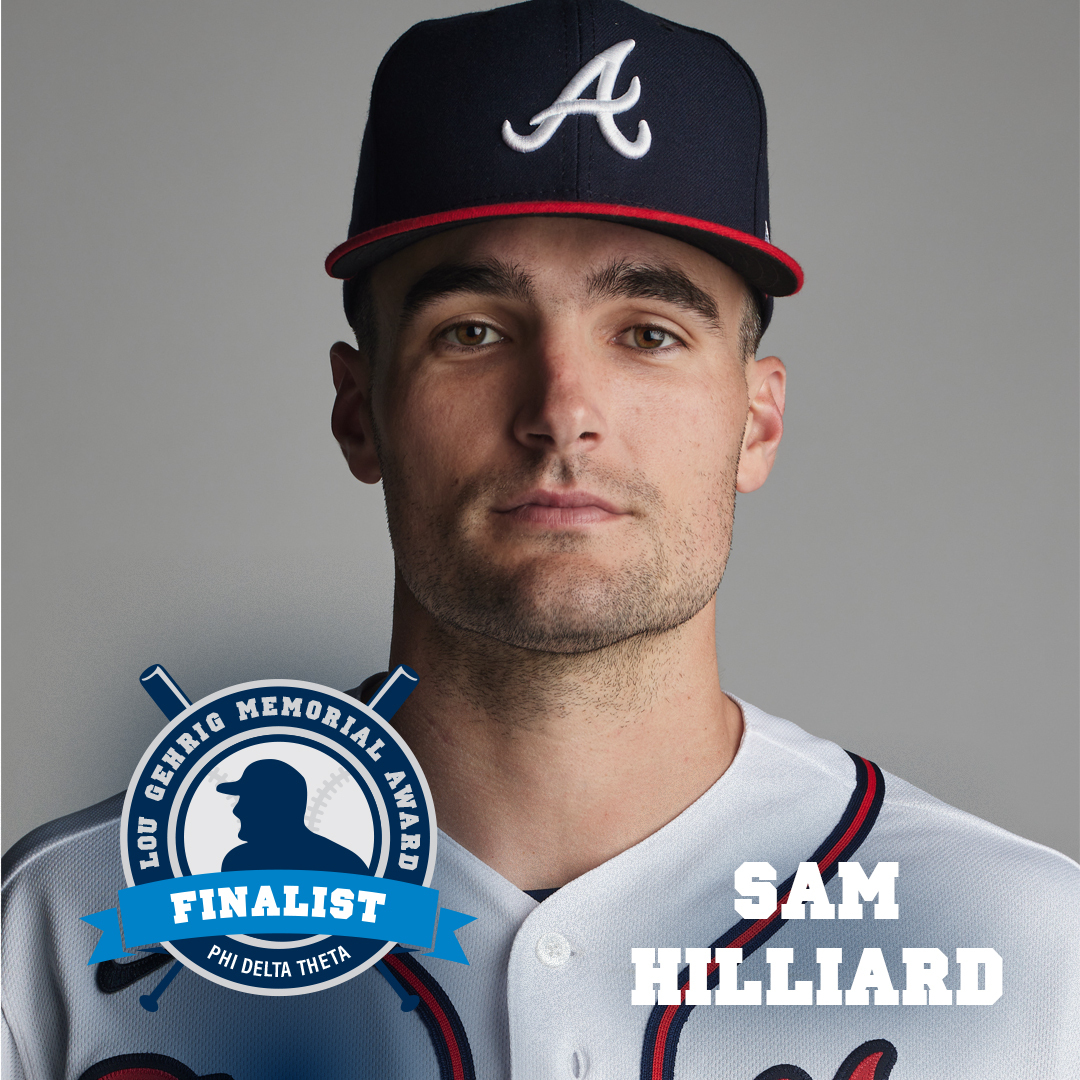 Thank you @Rockies for nominating @SamHilliard22 for the Lou Gehrig Memorial Award. Sam was a finalist and will be honored as such, but in his new @Braves uniform! Congrats Sam for your heartfelt work for those facing #ALS! #LG4Day #TeamHilliard #ForJim