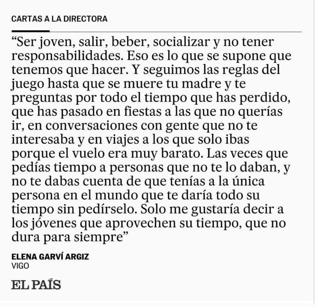 MariaVillardon's tweet photo. Menuda carta. 

A mí una vez me dijo un amigo: “Hace años que no veo en mi móvil el nombre de mamá. Cógelo, siempre. Aunque a veces creas que es pesada”. https://t.co/G7cALV2N5V