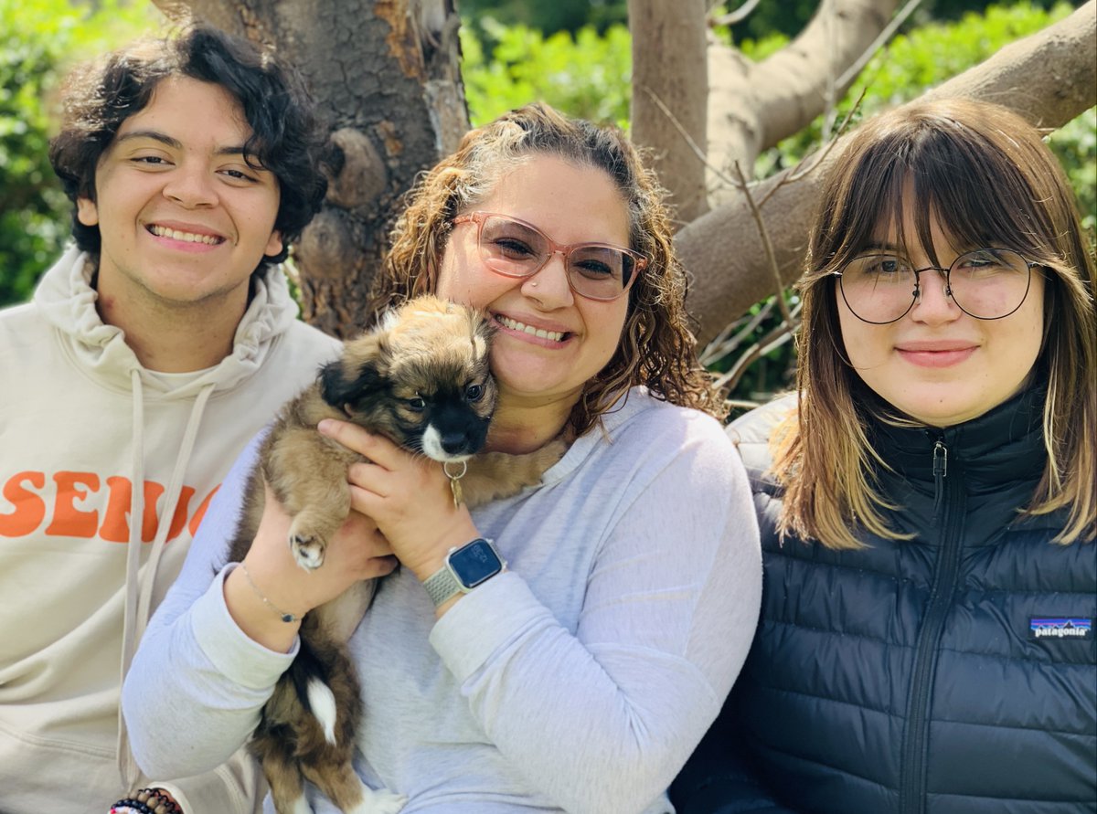 Congratulations Carey and your beautiful new family. We know you'll all be very happy together ❤️ #happytails #amandafoundation #loveneverstrays