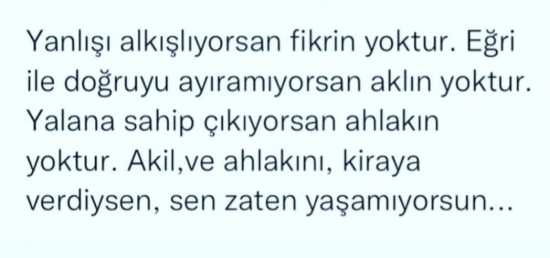 Bizim adam ya yanlışta yapsa savunuruz Allah ne der demeyiz suurumuz kaybolmuş. Biraz feraset sahibi doğrucu olmak gerek. Yanlışsa yanlıştır neyden korkuyoruz 3 günlük dünyada. 
#MemuraRefahZammı
