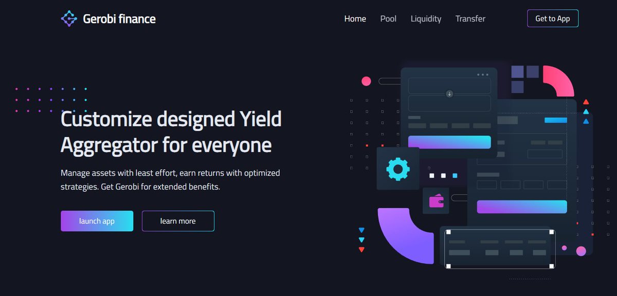 😍😍It's official that $Gerobi website are launched on mainnet!
Your earning on $Aurora is about to begin!
Website: gerobi.finance