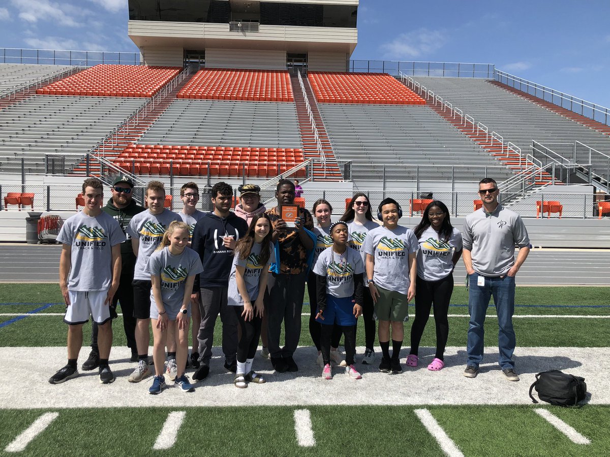 apager13's tweet photo. Unified Track and Field in North Texas!    Prosper High School Unified Track &amp; Field and Rock Hill High School Unified Track &amp; Field competed against Celina in #BobcatUnifiedRelays Next up Area! https://t.co/6eqKVODnzj