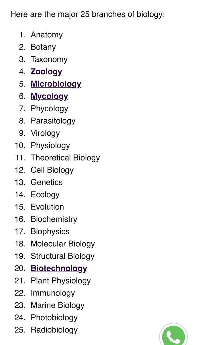 Biology1802's tweet photo. ٩-
علم الاحياء الدقيقة
علم الحيوان 
وهنا قائمة ال ٢٥ تخصص رئيسيي 👇👇 https://t.co/1tHreVL9PP