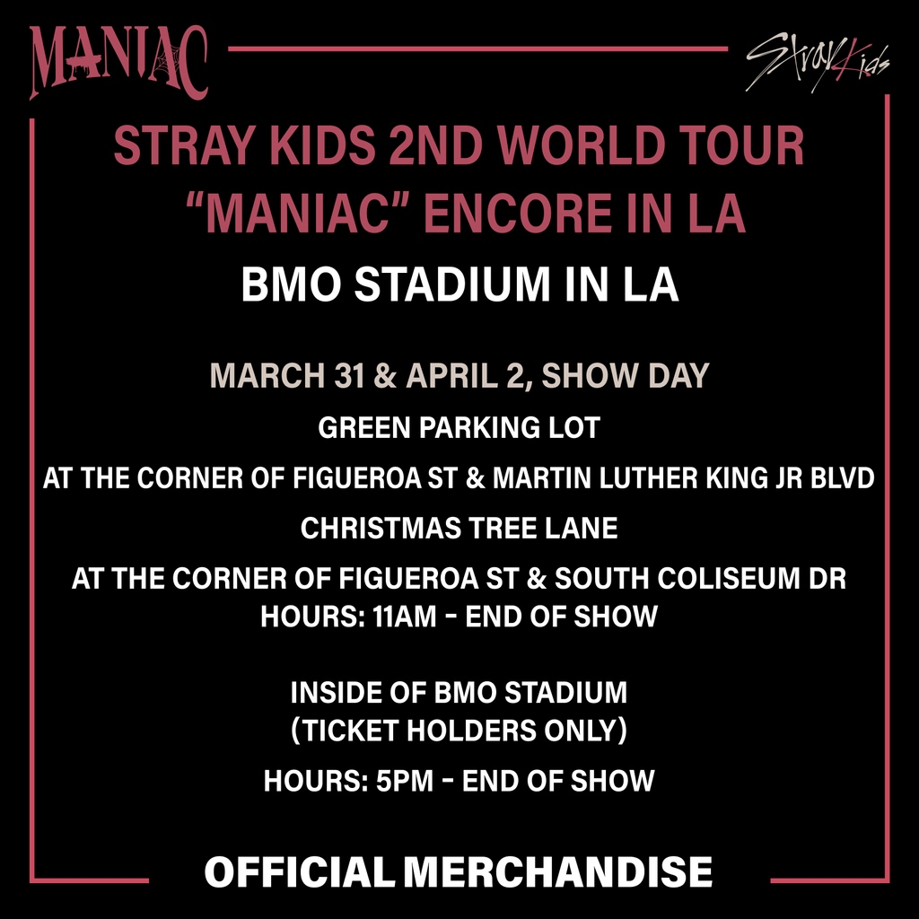 Live Nation Kpop on Twitter "🕷STRAY KIDS 2ND WORLD TOUR “MANIAC” OFFICIAL MERCHANDISE