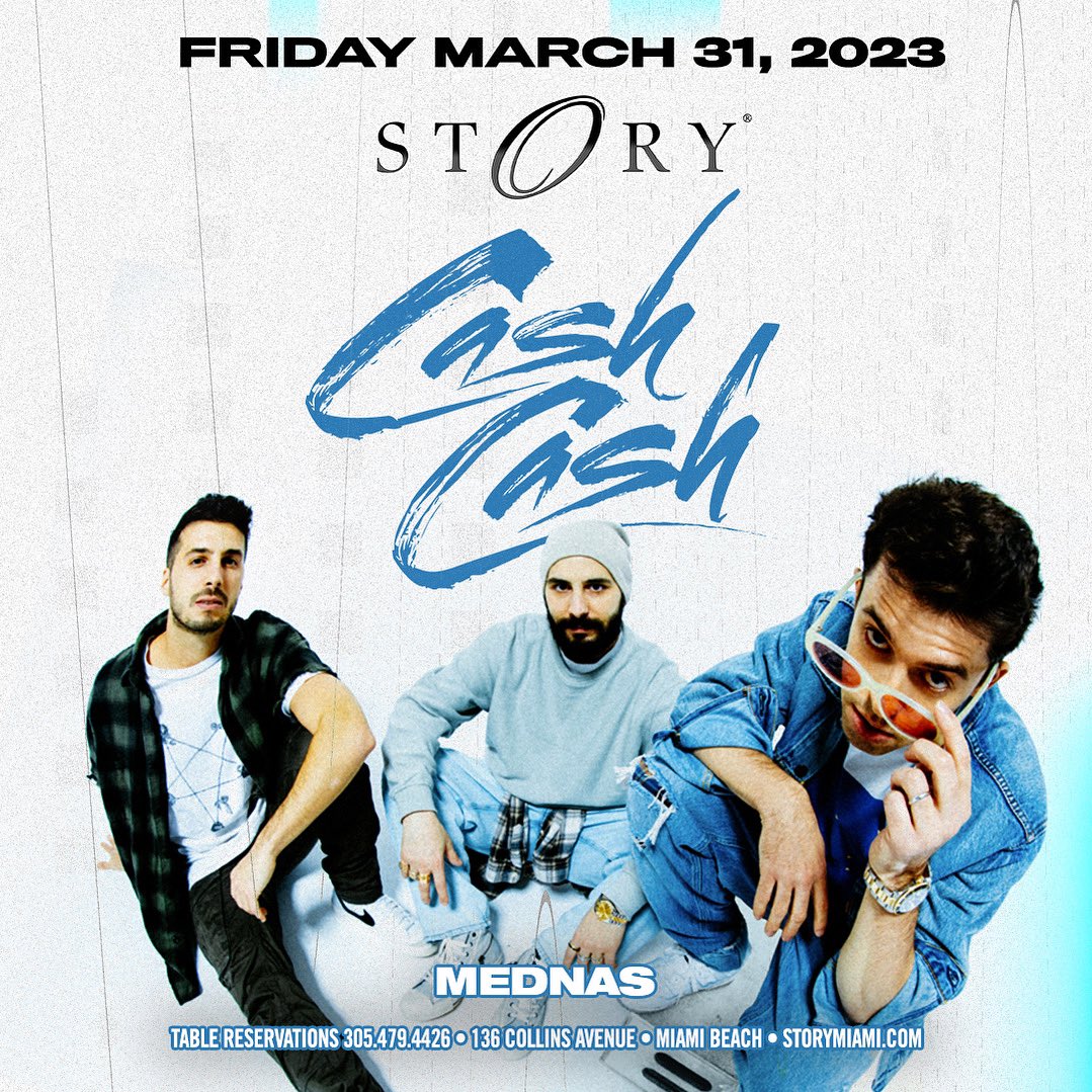 Take it to the floor🕺 @cashcash returns THIS FRIDAY, March 31st!🪩 🎟️STORYmiami.com