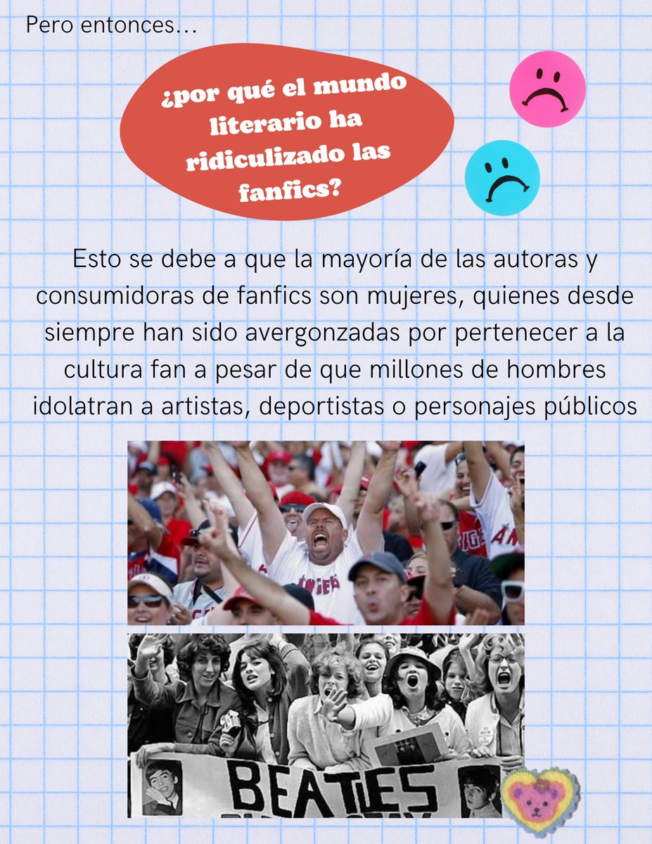 RUMEscritoras's tweet photo. La fanfic es un género literario que es sumamente polémico. ¿Por qué? Porque, en mayor parte, está hecho por mujeres para mujeres. Lean un poco más de ello acá: https://t.co/2yQqjjHZgF