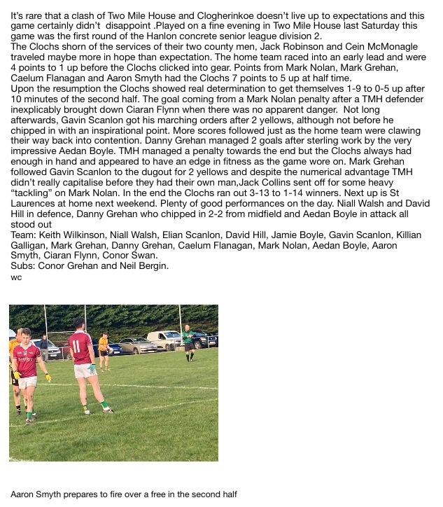 Clogherinkoe GAA tweet media