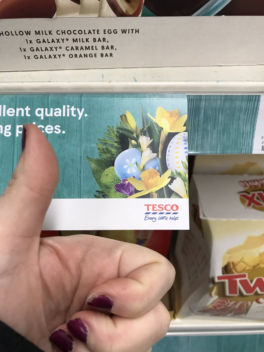 DellerAmy's tweet photo. Spotted a cracked egg @Tesco #CrackingEaster https://t.co/bShP49ffho
