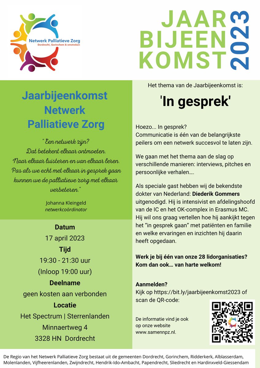 Netwerk Palliatieve Zorg Dordrecht, Gorinchem e.o. tweet media