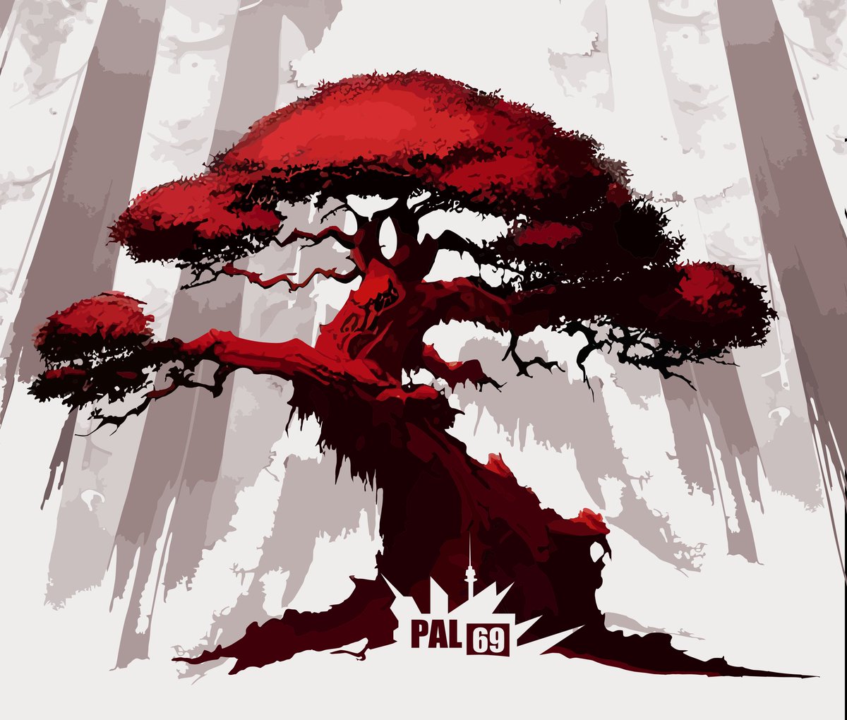 pal69artwork's tweet photo. Red Bonsai. https://t.co/P7jAYNnqV5