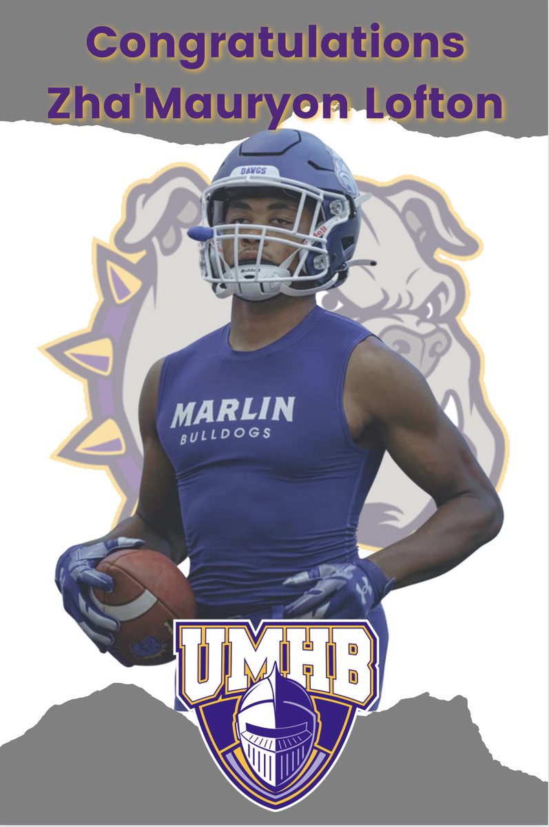 Brandon S Mugrage (@coachmugrage) on Twitter photo Congratulations to <a href="/LoftonZha/">Z Lofton</a> on signing to play football at <a href="/CruFootball/">UMHB Football🏈</a> proud of you kid! <a href="/RTorres_lll/">Ruben Torres lll</a> <a href="/marlin_bulldogs/">MarlinAthletics</a> Congratulations to <a href="/LoftonZha/">Z Lofton</a> on signing to play football at <a href="/CruFootball/">UMHB Football🏈</a> proud of you kid! <a href="/RTorres_lll/">Ruben Torres lll</a> <a href="/marlin_bulldogs/">MarlinAthletics</a>