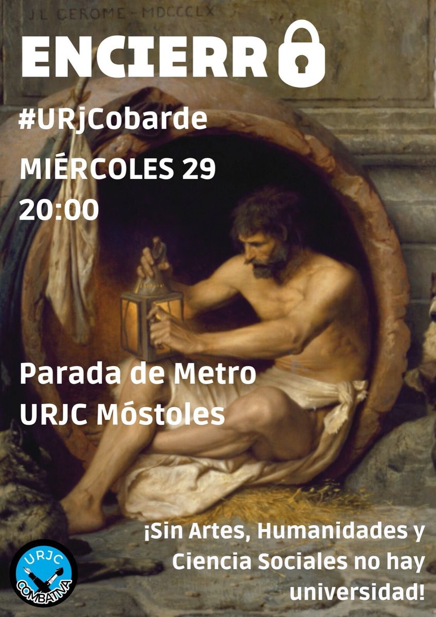 En consonancia con lo que la Asamblea abierta de <a href="/URJCombativa/">URJCombativa</a> votó y ante el silencio de las instituciones universitarias

no vamos a parar hasta que rectorado deponga su política y se siente a negociar, aunque tengamos que encerrarnos

sr. rector, le esperamos