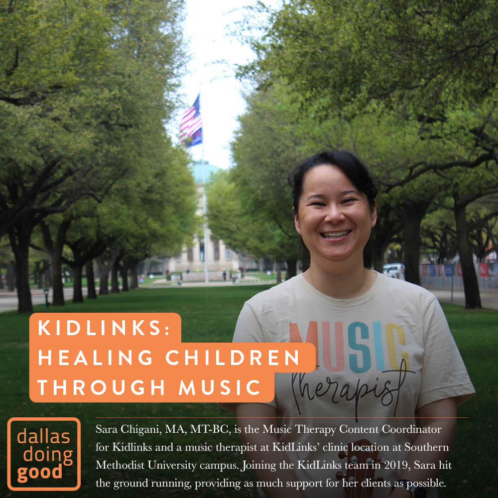 SMU on Twitter "RT dallasdoinggood Sara Chigani is a music therapist at SMU for Kid_Links