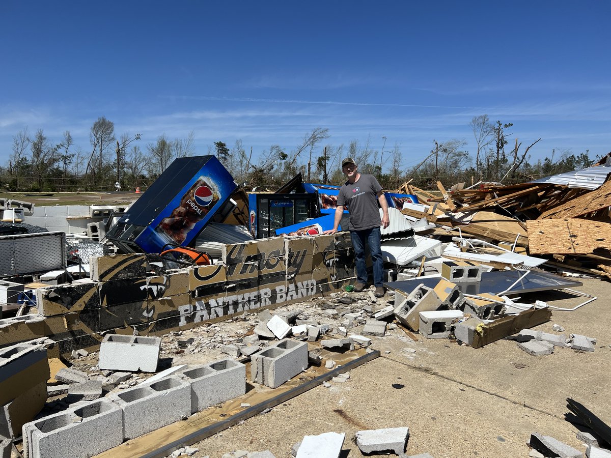 Rwall87's tweet photo. We will be back. Thanks to God's mercy and grace, we will persevere. Thank you so much to so many folks who have swarmed our community to help. @supertalk @SportsTalkMiss @paulgalloshow https://t.co/wkHFpJF0p9