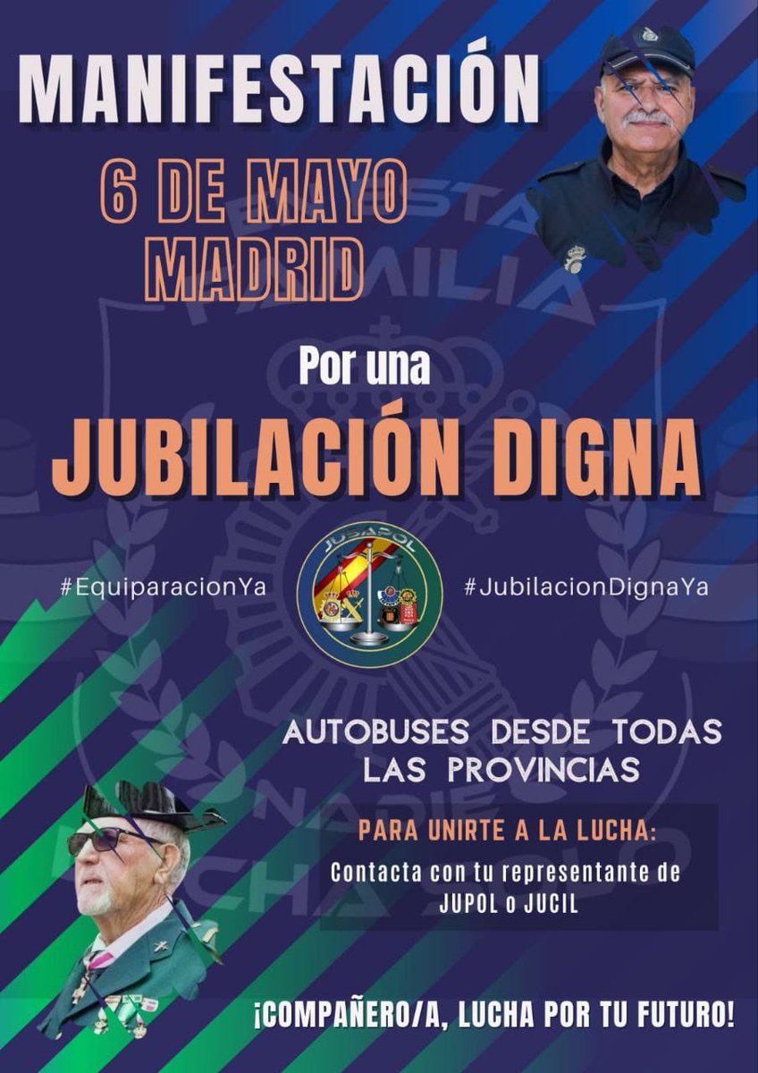 @jucilnacional #NoALaInseguridadCiudadana 
#ProhibidoRendirse 
@jusapol 
@jucilnacional
@JupolNacional
#EquiparacionYa6M 
#JubilacionDignaYa6M
#ZonaEspecialSingularidad