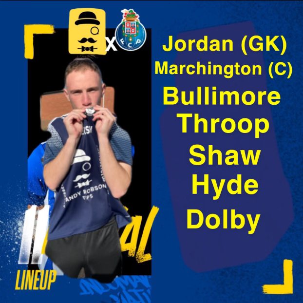 fc_poortoe's tweet photo. Presenting tonight’s team sponsored by @AndyRobsonTips! The Toes look to bounce back from last weeks narrow loss with a win to stay 2 points clear at the top of the league #UTPT https://t.co/67mjKpiVYE