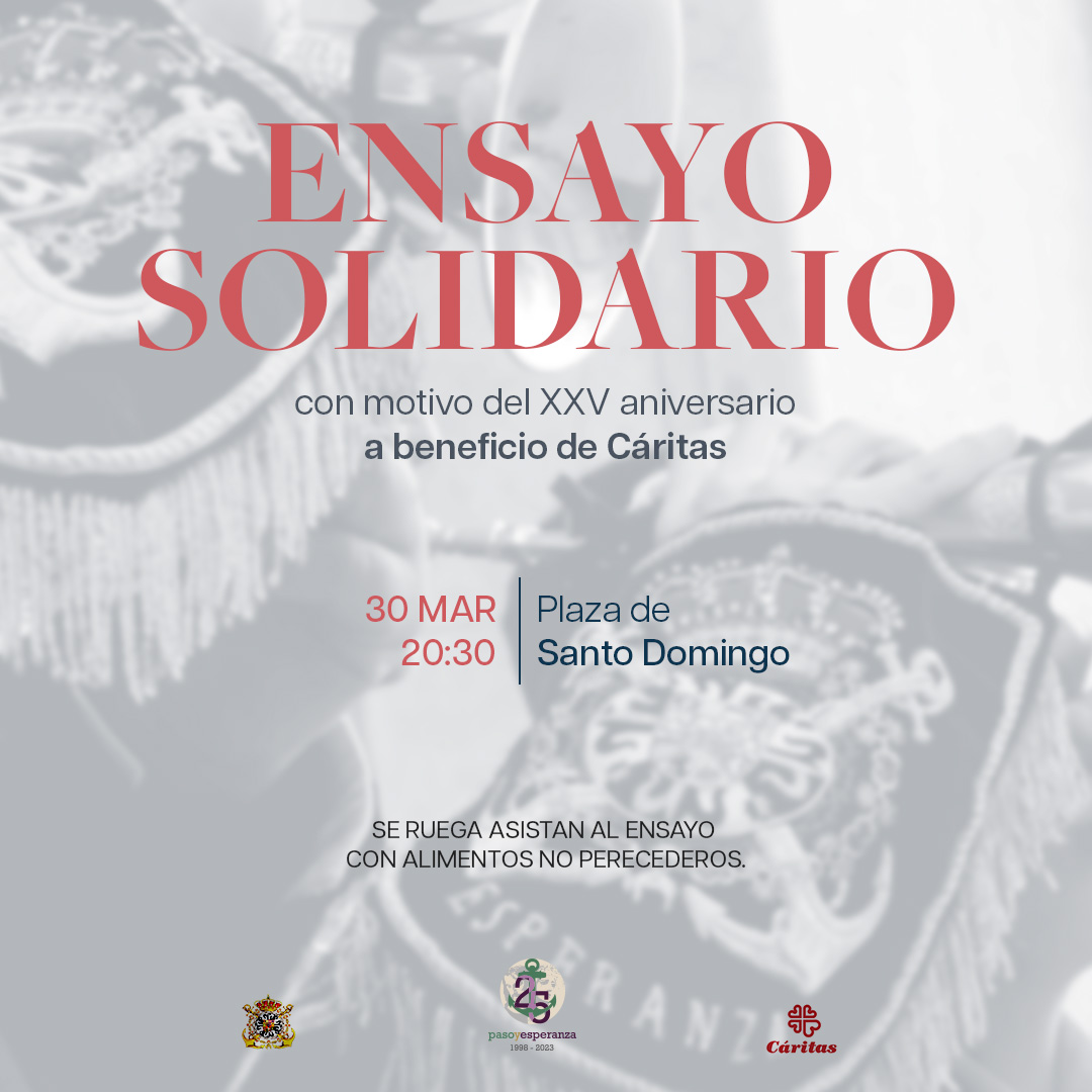 Uno regresa donde fue feliz. 

Este jueves volveremos a la plaza de Santo Domingo para ofrecer un ensayo solidario en colaboración con la bolsa de caridad <a href="/pasoyesperanza/">Esperanza de Málaga</a>

Esperamos con ilusión vuestra colaboración y sentirnos arropados en este día de solidaridad.

#CofradiasMLG