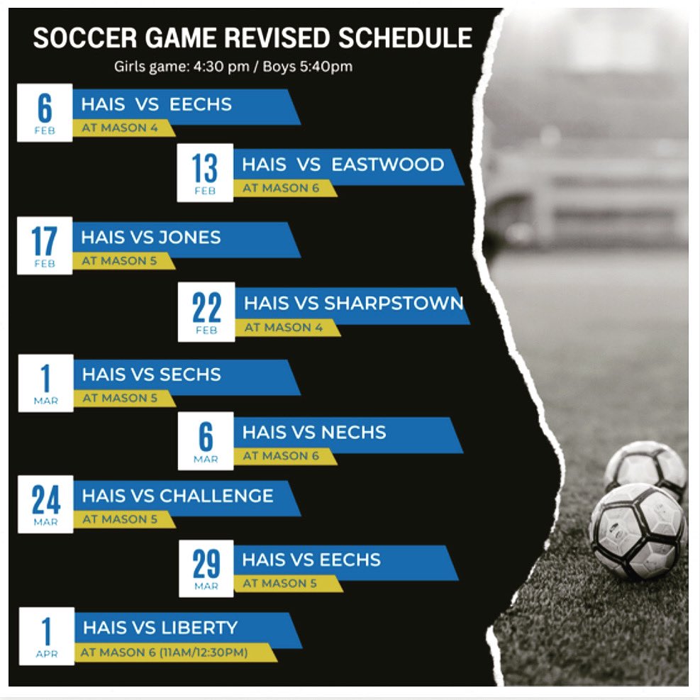 HaisPto's tweet photo. Let’s support our teams! @HAIS_ECHS https://t.co/rX7b6vuy81