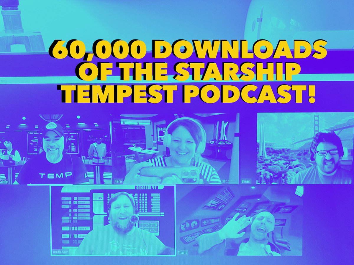 starshiptempest's tweet photo. 60,000!! Whoa!! How fun is that?! Thank you all for listening!! Tell your friends! Let’s double this!
https://t.co/h63n4rT1c2
#StarTrekPodcast #StarTrekAdventures #StarshipTempest #ActualPlay #ActualPlayPodcast #SoundDesigned #TTRPG https://t.co/32KTWca9kw