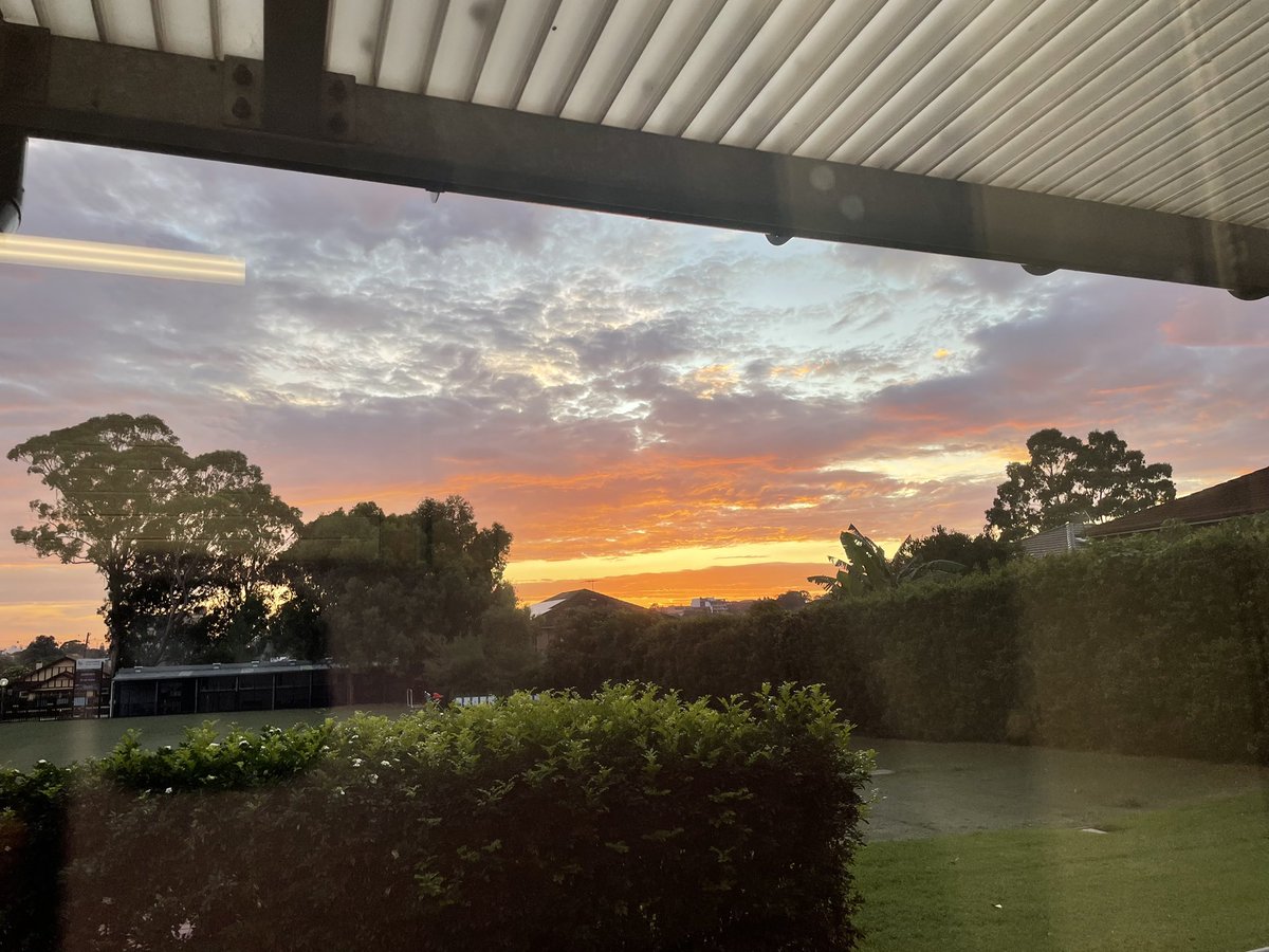 Distracted by the gorgeous sunrise!