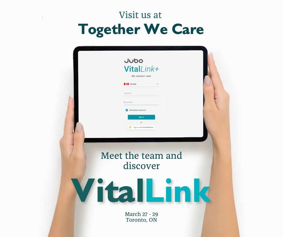 We're in Toronto for the @OLTCA Together We Care conference to connect with fellow senior care innovators and professionals. Drop by our booth to discover how VitalLink vitals monitoring solution can streamline your senior care facility's processes.  #TWC2023