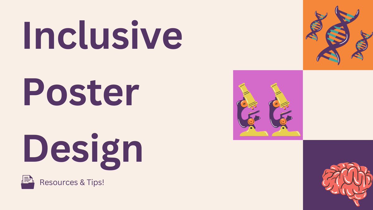 Charlotte Muir (@lottie_muir) on Twitter photo In preparation for <a href="/BritishNeuro/">British Neuroscience Association</a>’s #BNA2023 I am thinking about inclusive poster design 📝
A few simple tips...
Dyslexic-friendly font
1.5 line spacing
Sufficiently large text
High contrast and colour-blind friendly colours
Simple layout - no clutter! In preparation for <a href="/BritishNeuro/">British Neuroscience Association</a>’s #BNA2023 I am thinking about inclusive poster design 📝
A few simple tips...
Dyslexic-friendly font
1.5 line spacing
Sufficiently large text
High contrast and colour-blind friendly colours
Simple layout - no clutter!