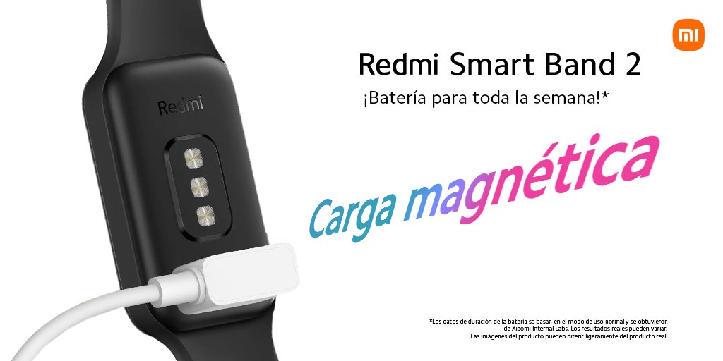XiaomiPeru's tweet photo. ¡No más cables enredados!
La carga magnética de la #RedmiBand2 hace que sea fácil y cómodo cargar tu dispositivo. Simplemente ponla sobre su base de carga magnética y listo. 🔋
Consigue la tuya https://t.co/f17pfn8gb4 y lleva tu #MotivaciónAlMáximo. 💪 https://t.co/dRCjoBCxsT