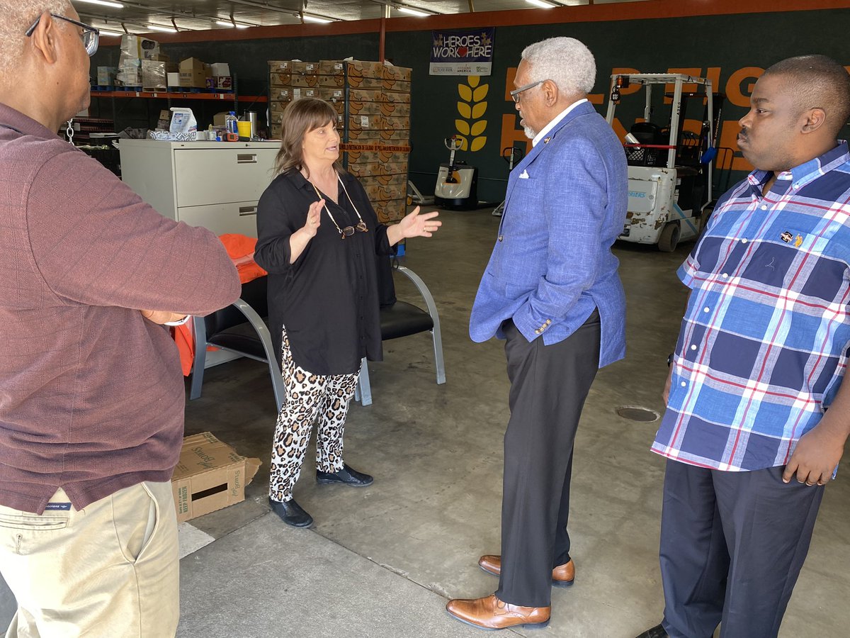 Our thanks to <a href="/MayorMcgill/">Mayor George McGill</a> for dropping by today to tour our food bank and learn about our mission. 

We thank the mayor for all he does for <a href="/FtSmithARK/">The City of Fort Smith</a> and our community! 

#FightingHungerDeliveringHope