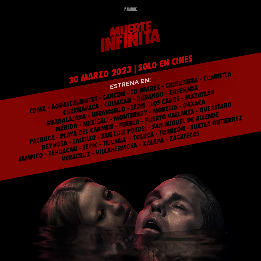 Estas son las ciudades de estreno donde podrás ver #MuerteInfinita a partir de este jueves 30 de marzo en cines.