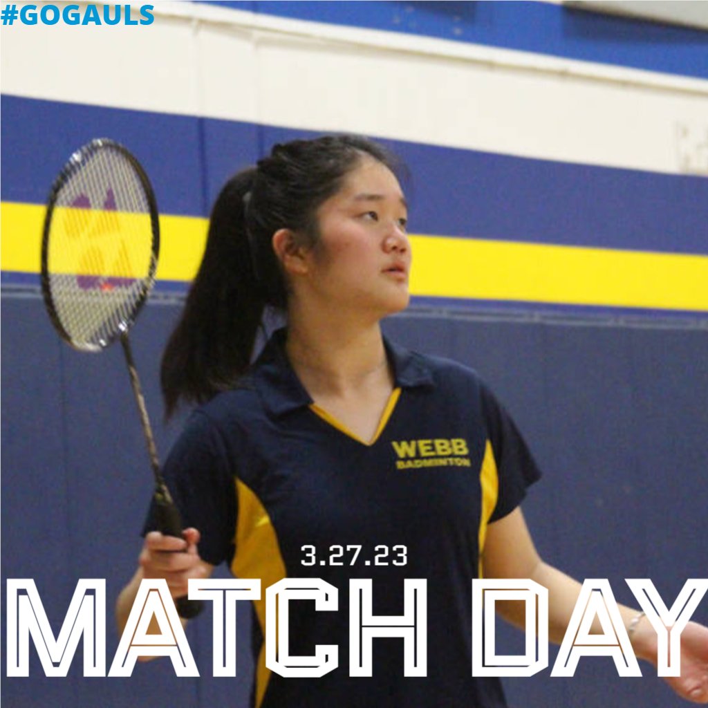 Monday Match Day! Badminton is hosting Chino Hills High School this afternoon at 3:30 PM. Come out and support your fellow Gauls! #gogauls