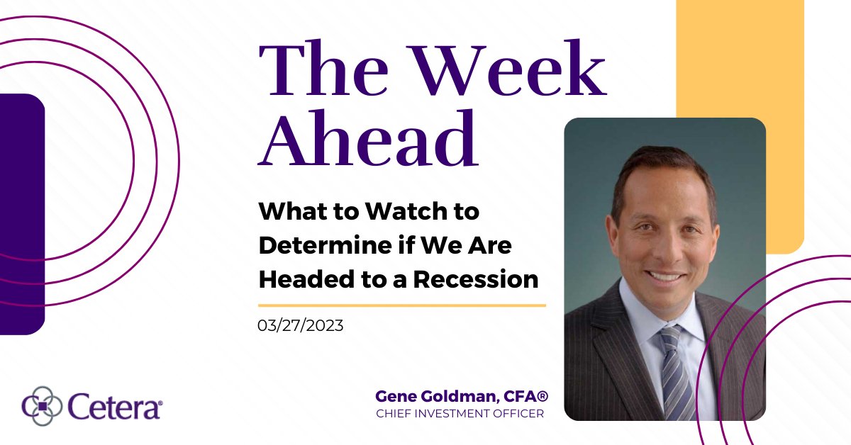 BlockNewman's tweet image. There has been an increase in market chatter around a potential recession. CIO @Gene Goldman discusses why the markets are watching the Fed and the potential banking crisis to determine whether we are headed to a recession in #TheWeekAhead. Check it out! bcove.video/3ZLBnJB