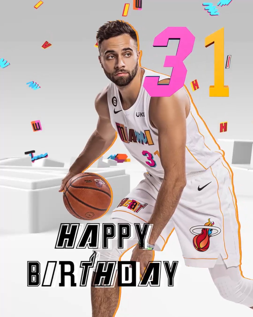 Miami HEAT on Twitter "Chug all the Strus Juice you can... it's his birthday. HBD Max! 🎂