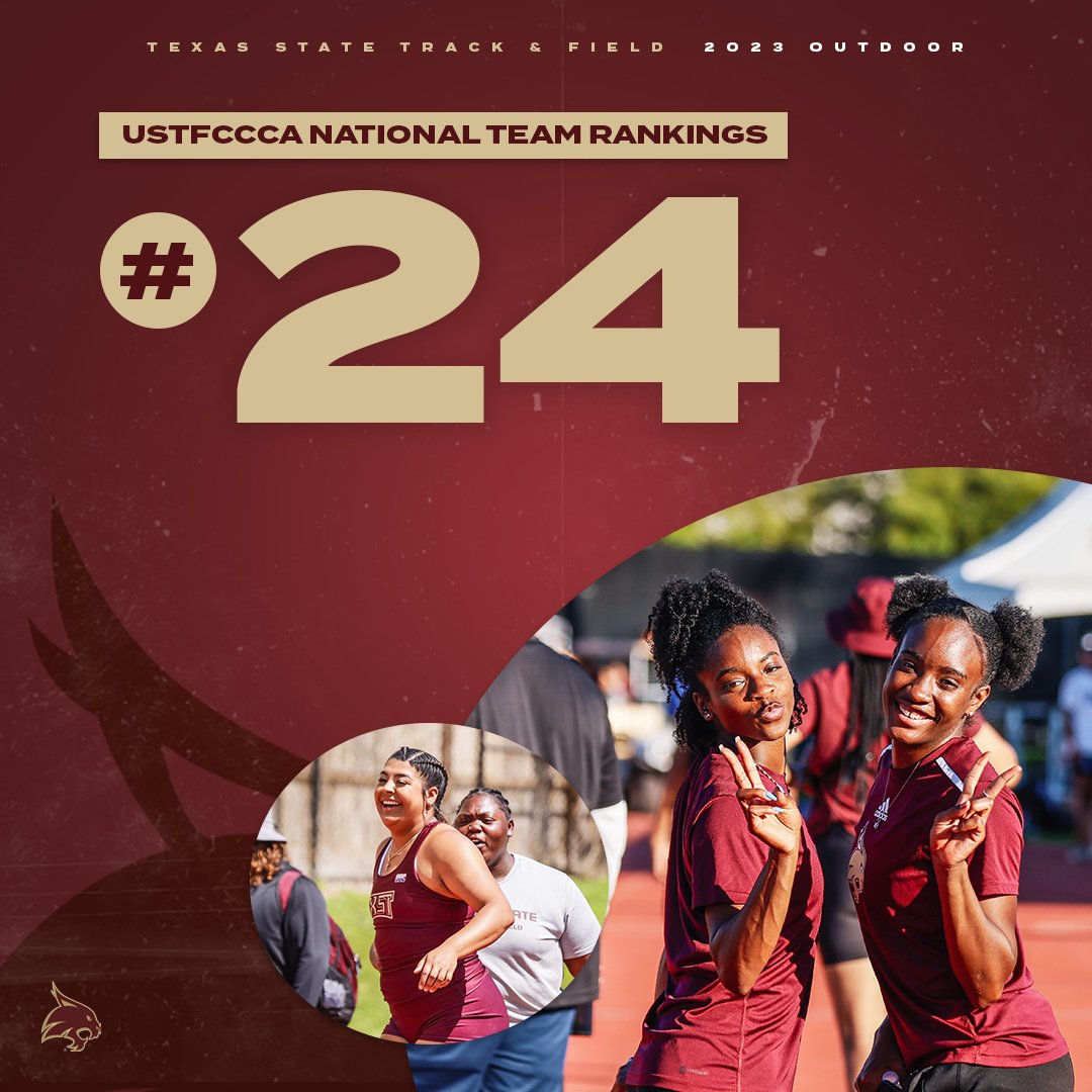 Breaking through into the top-25 👀 Women's team ranked No. 24 in this week's @USTFCCCA DI Women's Outdoor national rankings #EatEmUp