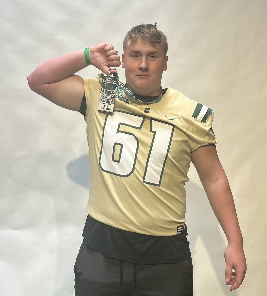 Had a great visit <a href="/CharlotteFTBL/">Charlotte Football</a> !! Looking forward for what is to come!🐗💪 <a href="/BiffPoggi/">Biff poggi</a> <a href="/KyleDeVan68/">Coach Kyle DeVan</a> <a href="/froelich51/">Greg Froelich</a> <a href="/CSmithScout/">Chris Smith</a> <a href="/CoachBJones95/">Bobby IndianaJones </a>