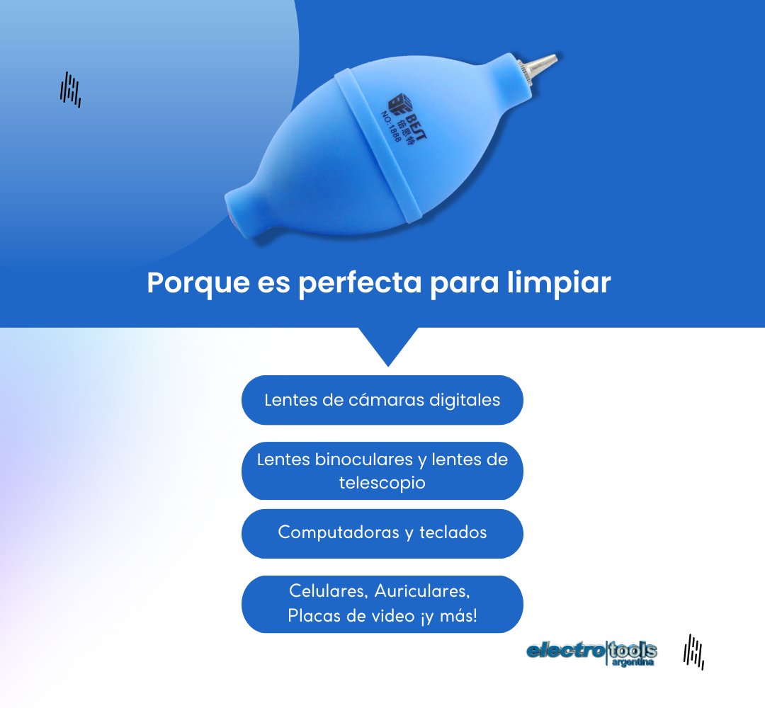 ElectroToolsArg's tweet photo. ⭐¡LA MÁS SOLICITADA!⭐

Esta bomba sopladora es la herramienta imprescindible para limpiar y eliminar el polvo de tus equipos de fotografía, video o de electrónica sin dejar residuos ni tocar las zonas sensibles.

más info.
📲 11 6237 2949 
#LimpiaPolvo #EquiposDelicados https://t.co/Kwrx7LWipj