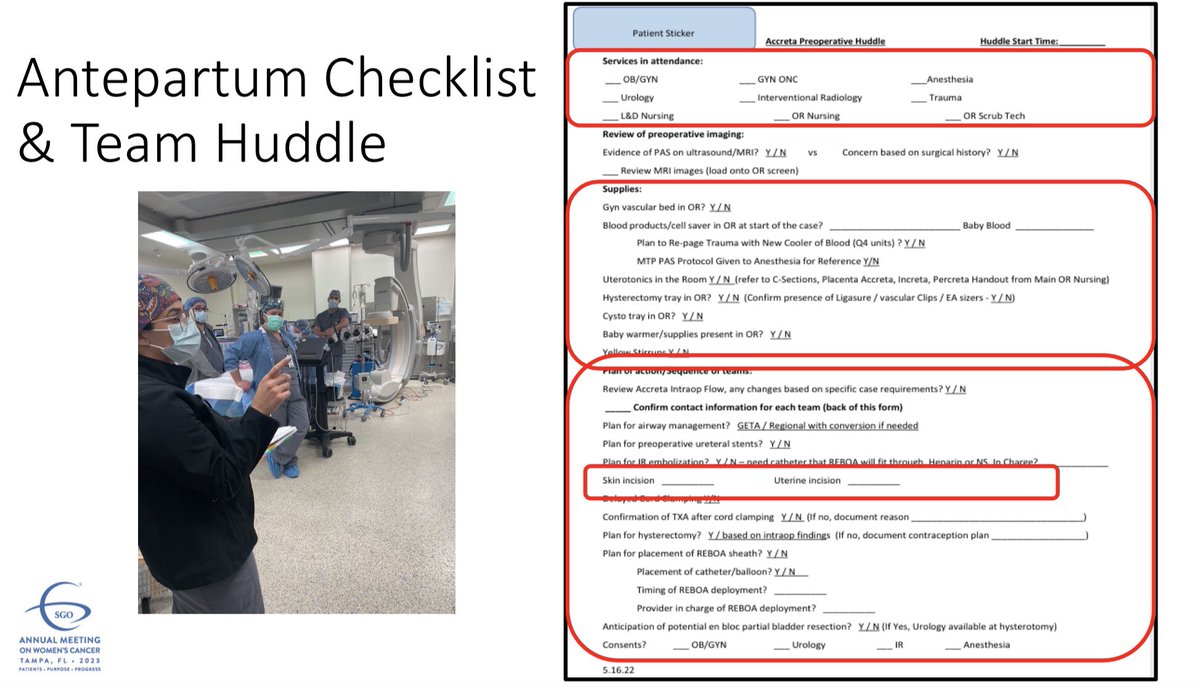 AllisonSaizMD's tweet image. Why are #GynOncs discussing Placental Accreta Spectrum disorders?  We are increasing involved in these patients’ care and multidisciplinary involvement saves lives.  Thanks to Drs. McCann, @fkcollado, and @bossmd for sharing the experience of your institutions. #SGOMtg #PAS