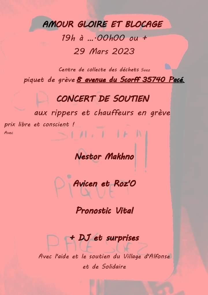 #Rennes #Blocage #EboueursEnGreve #29Mars