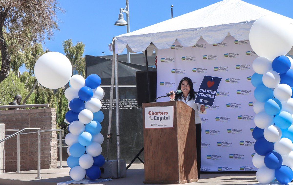 AZTreasury's tweet photo. Arizona Treasurer Kimberly Yee enjoyed speaking at @AZCharters Charters at the Capitol Day and showing her longstanding support of school choice and public charter schools across the state. https://t.co/REO6PhL0Iu