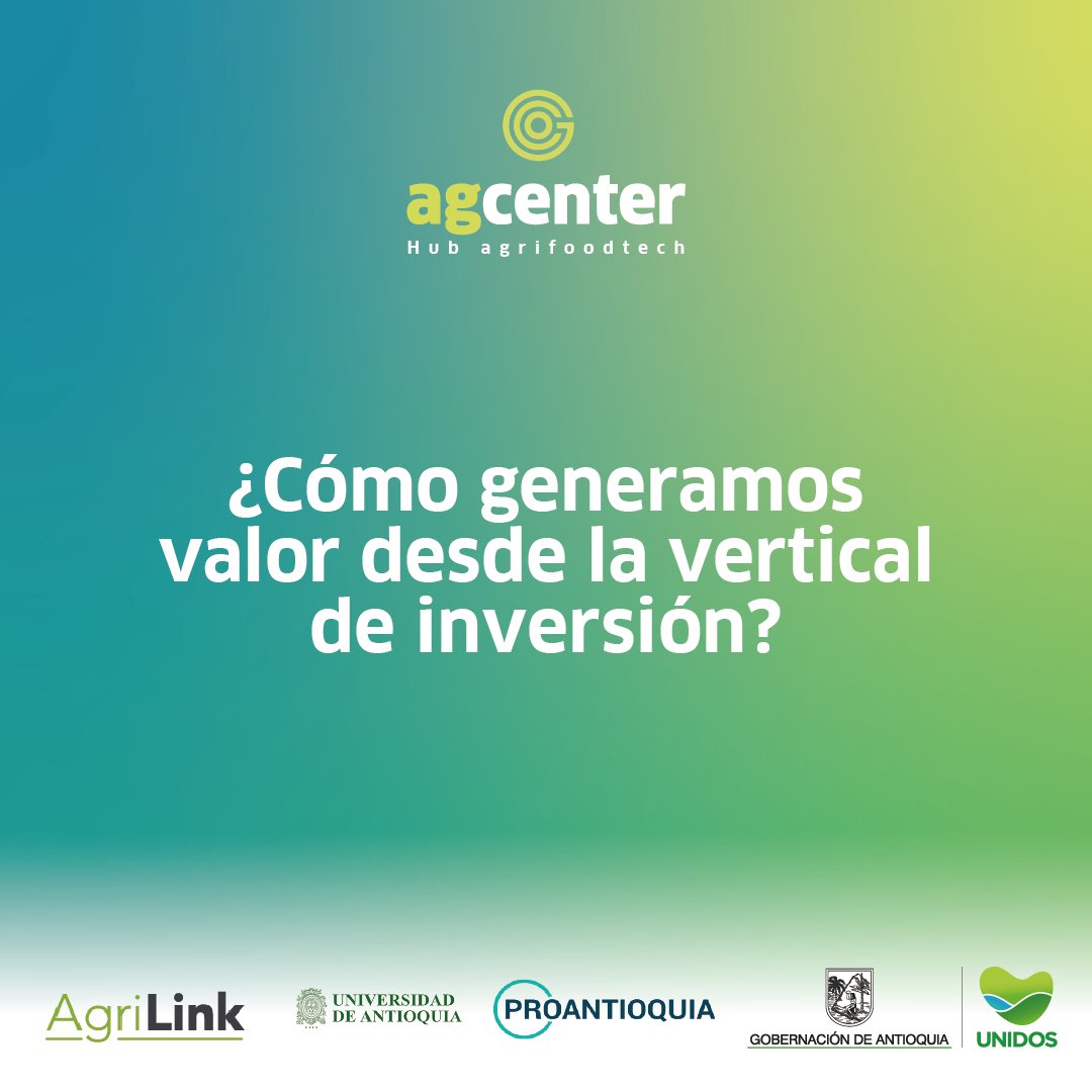 Agcenterco's tweet photo. Atraemos recursos financieros para invertir en empresas de alta calidad y potencial de crecimiento mundial que aporten a la evolución y consolidación del ecosistema AGRIFOODTECH de nuestro país.

Conoce más en https://t.co/MMYEkLMma3 

#agcenter #AgriFoodTech #Hub #innovacion https://t.co/Ni2kmDdXOx