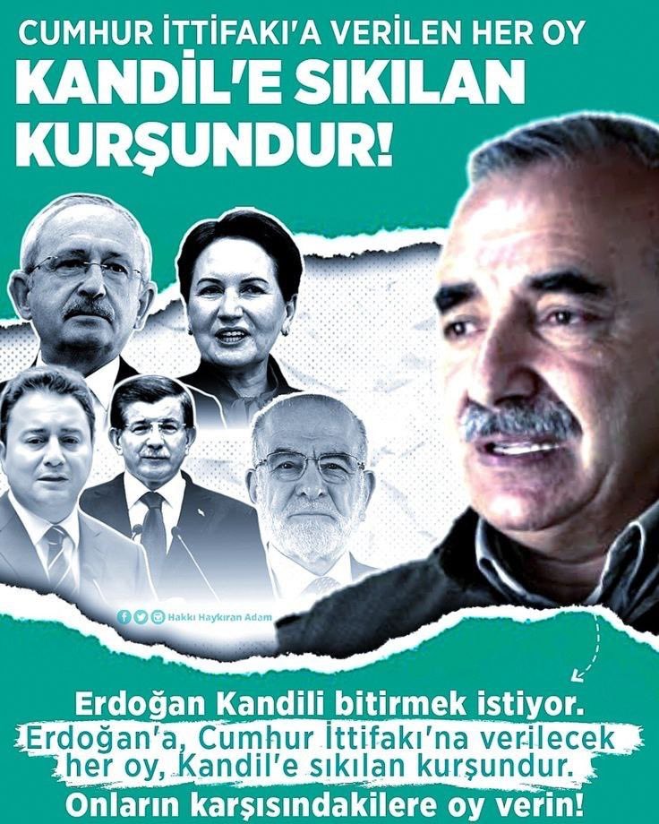 7lii masanın CHP-HDPKK dışındaki ortakları bayağı telaşa düşmüşler. İP'ten sonra Karamolla'da gaz alma seanslarına başlamış. Yemezler amca. KANDİLin İYİsi CHP