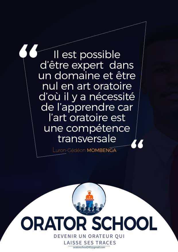 gedeon_mombenga's tweet photo. "Il est possible d'être expert dans un domaine et être nul en #art_oratoire d'où il y a nécessité de l'apprendre car l'art oratoire est une compétence transversale." ✍️ @gedeon_mombenga
@oratorschool243 :le tout premier centre de formation spécialisé en art oratoire en RDC 🇨🇩 https://t.co/JHgKjHjTIL